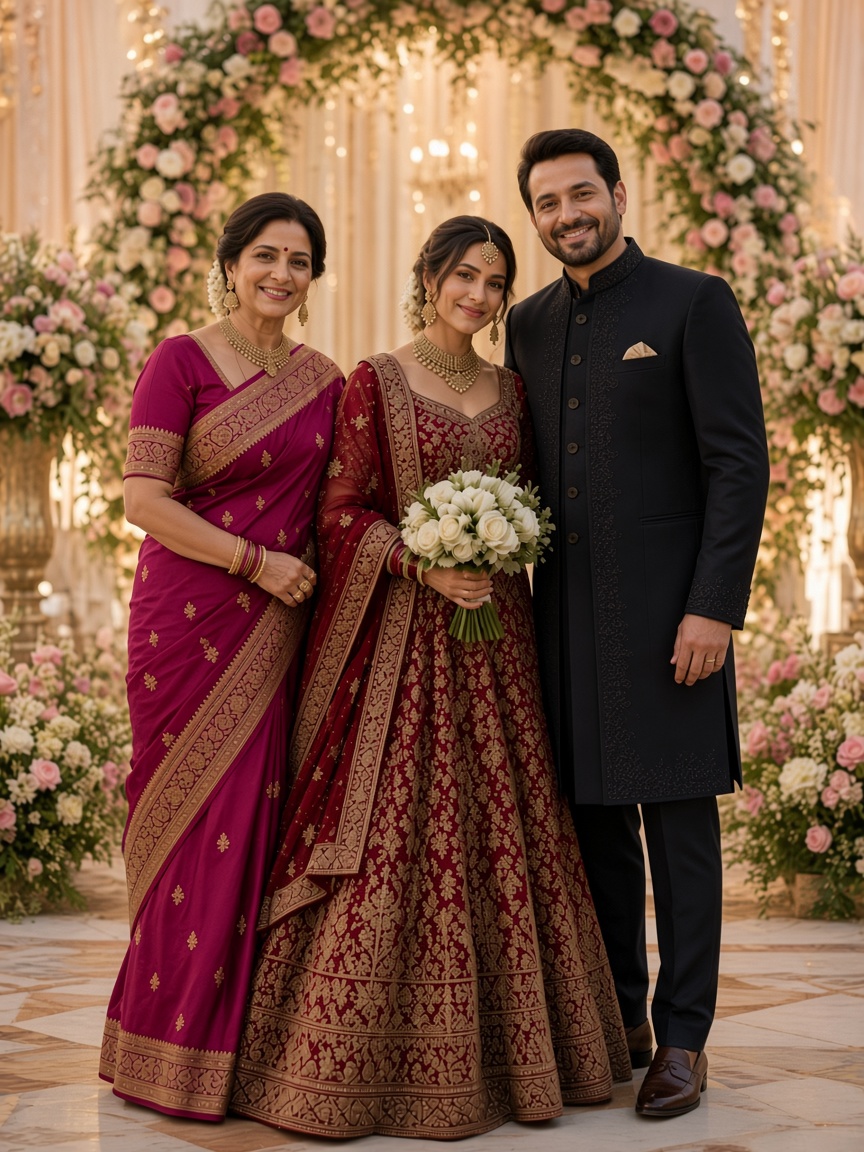 Bride and Parents