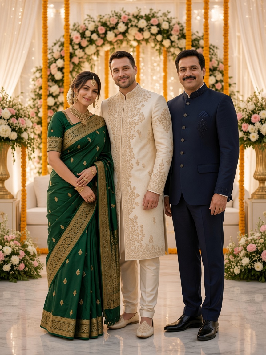Groom and Parents