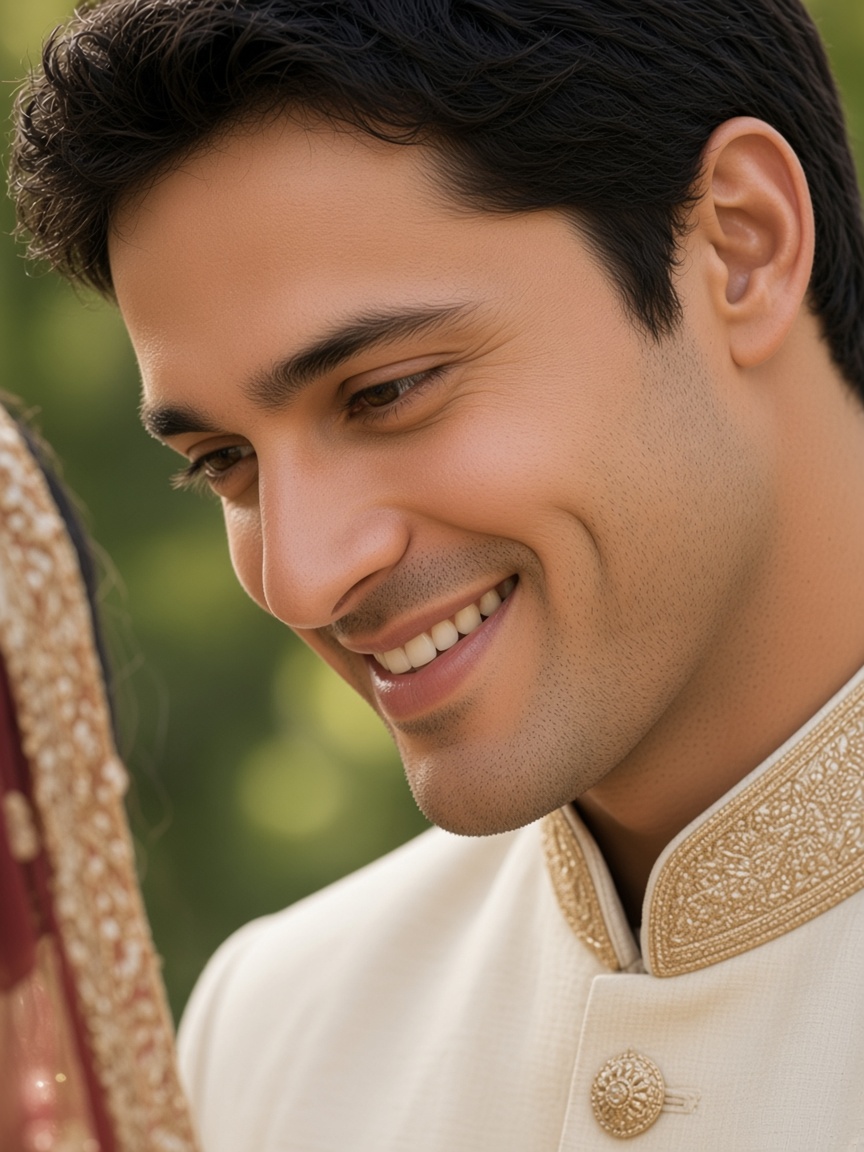 Groom Close-up