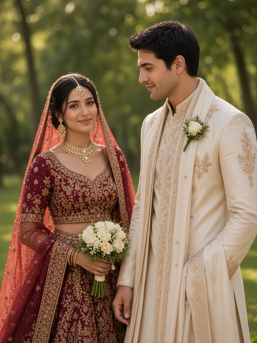 Groom Looking at Bride